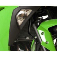 R&G Racing Radiator Guard for the Kawasaki Ninja 250/300 '08-'17 / Z250/Z300 '13-'18